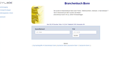Desktop Screenshot of cylex-branchenbuch-bonn.de